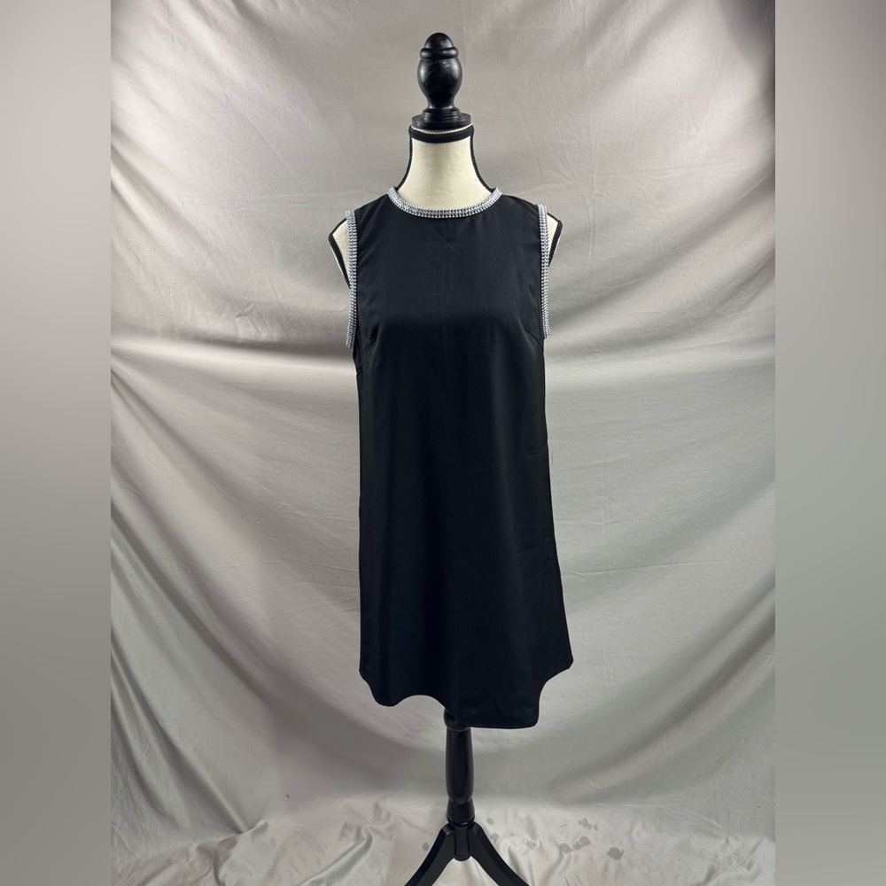 Rhinestone Embellishment Mini Dress Black - Picture 8 of 10